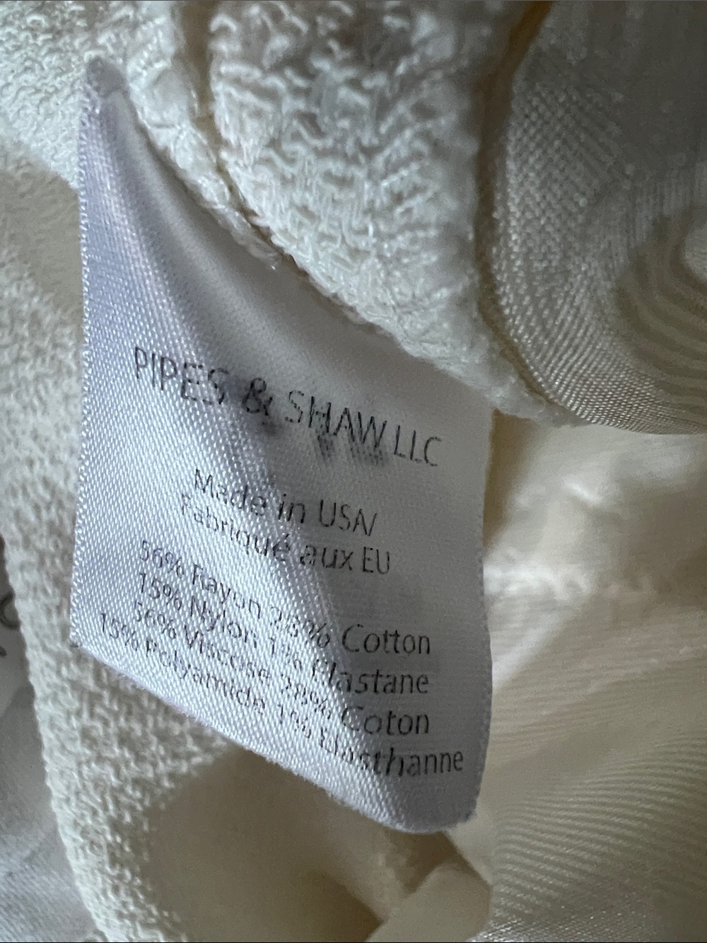 White Women's Tailored Textured Shorts - Picture 5 of 5